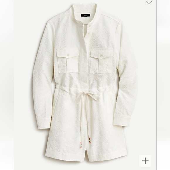 🔥🔥🔥J. Crew embroidered ivory romper outfit 0 2 Vaca Cruise - Picture 3 of 16
